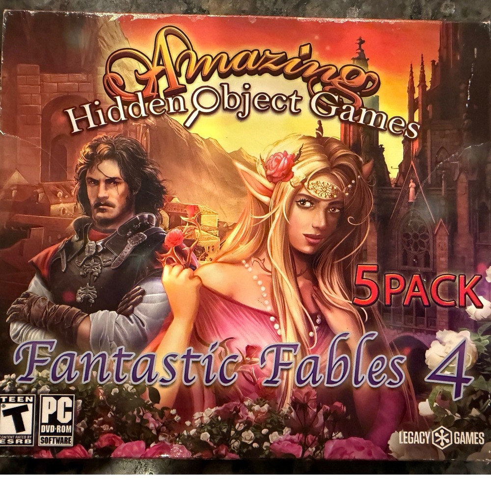 Legacy Games Fantastic Fables 4 PC Hidden Object 5 Game Pack DVD-ROM Bundle